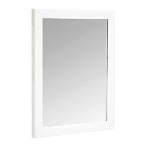 Amazon Basics Rectangular Wall Mirror 16" x 20" - Standard Trim, White