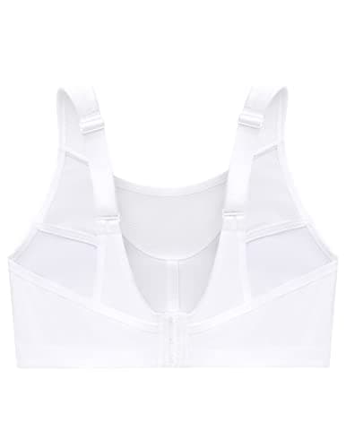 Glamorise Women's No-Bounce Camisole Sports Bra Wirefree #1066, White, 34H — view 5