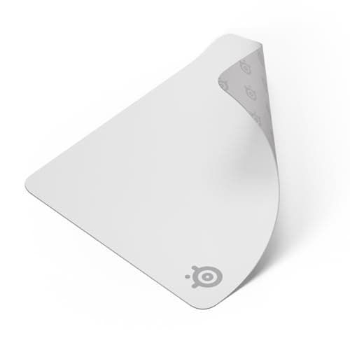 SteelSeries QcK Cloth Gaming Mouse Pad - Exclusive Micro-Woven Surface - Optimized for Gaming Sensors - Maximum Control - Size L - White