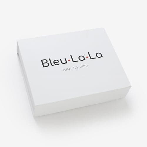 Bleu La La Baby Gift Set - Organic Cotton Newborn Blanket Essentials, Thoughtful Baby Shower & New Baby Gift for Boys & Girls (01 - Luxe - Sky Blue) — view 4