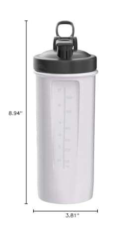 BlenderBottle Classic V2 Shaker Bottle Perfect for Protein Shakes and Pre Workout, 28-Ounce, Clear/Black — view 7