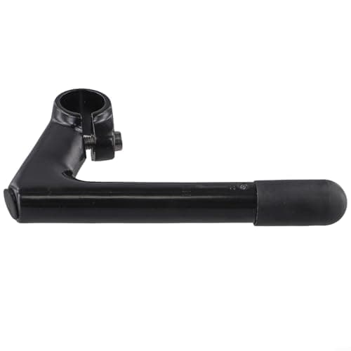 Gooseneck for Bike Stem for 22.2 mm Fork – Aluminum Alloy, -17° Angle, 80 mm Extension & 150 mm Center Pole Length, Compatible with 25.4 mm Handle(Black) — view 3