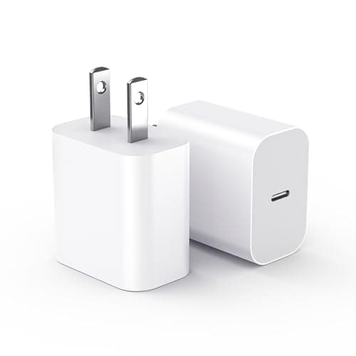 USBC Charger Block for iPhone 17 Charging Plug,MFI Certified Fast USB C Wall Cube 2Pack Power Adapter for iPhone 17/Air/16/16E Pro/Plus/Pro Max/15/14/13/12/11,for iPad Air/Mini USB-C Charge Brick Box