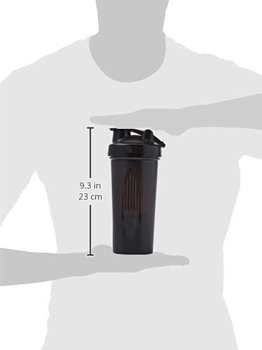 BlenderBottle Classic Shaker Bottle Perfect for Protein Shakes and Pre Workout, 28-Ounce, Black — view 2