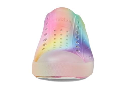 Native Shoes Unisex-Kids Jefferson Print Sneakers, Shell White/Translucent/Rainbow Blur, 12 Little Kid — view 6