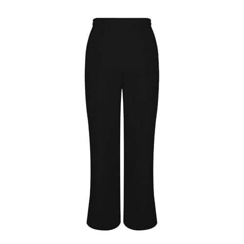 Linen Pants for Women Plus Size Trendy Summer Palazzo Pants with Pockets High Waisted Wide Leg Trousers Loose Slacks — view 5