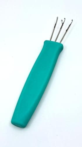 House Village Cordie - I-Cord Hand Tool for Knitting, Crochet, I-Cord Bind Offs and DIY Crafts (Cyan Blue) - Cord Maker, Compact Durable Craft Tool with Video Instructions — view 2