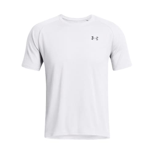 Under Armour Men's Tech Textured Short Sleeve T Shirt, (100) White / / Black, Medium — view 3