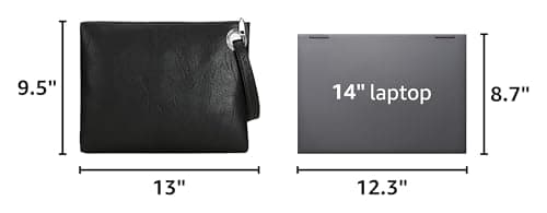DIHKLCIO Evening Bags Purse Envelop Clutch Chain Shoulder Womens Wristlet Handbag Foldover Pouch (black) X-Large — view 2