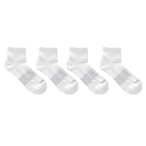 Hanes Men's Ankle Socks Pack, 4-Pair Pack, Absolute Active Cushioned Moisture-Wicking Seamless Toe Pack — view 3