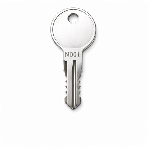 2-Pack N240 Replacement Keys Compatible with Thule Roof Racks, Cargo Boxes and Carriers, Pre-Cut to Key Codes N001R–N250R, with 1 Removal Key D1251