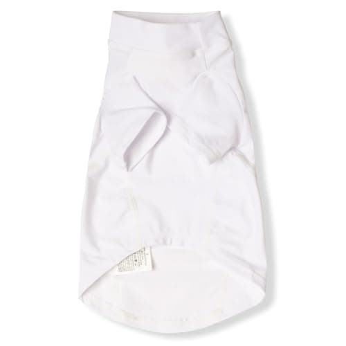 PlayaPup Dog Sun Shirt, USA Made (UPF 50+), True White, Small — view 2