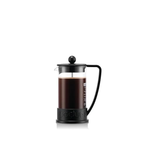 Bodum 12oz Brazil French Press Coffee Maker, High-Heat Borosilicate Glass, Black - Made in Portugal — view 6