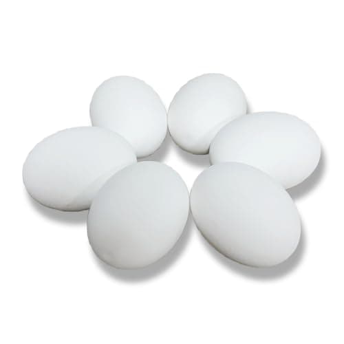 The Eggmazing Egg Decorator White Wooden Eggs - for Easter Egg Decorating, Arts and Crafts - Matte White Eggs Specifically Designed to be Used with All Eggmazing Egg Decorators (6 Pack), Ages 3 and Up