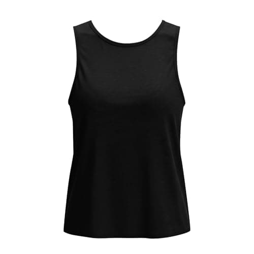 Tank Tops for Women Open Back Athletic Workout Yoga Top Sleeveless Backless Summer Slim Basic Cami Shirts 2026 Plus Size Tank Tops for Women Black L — view 4