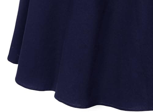 DRESSTELLS Women's Vintage 1950s Cocktail Dresses, 60s Retro Formal Wedding Guest Mother Bride Prom Party Halter Rockabilly Swing Dress Navy Black M — view 6