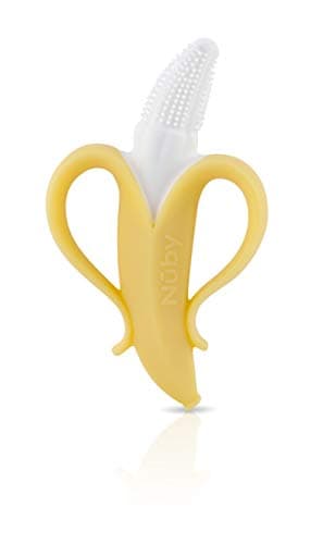 Nuby NanaNubs Banana Silicone Infant Toothbrush - Gum Massager - Soft Bristles - Silicone - 3+ Months — view 3