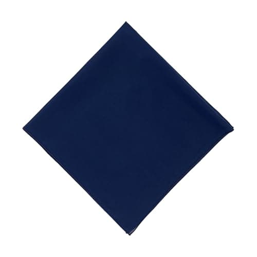 Junvena 27 Inch Extra Large Bandana 100% Cotton,Soft Thin Breathable Headband for Men Women, Solid & Paisley(Navy Single) — view 5