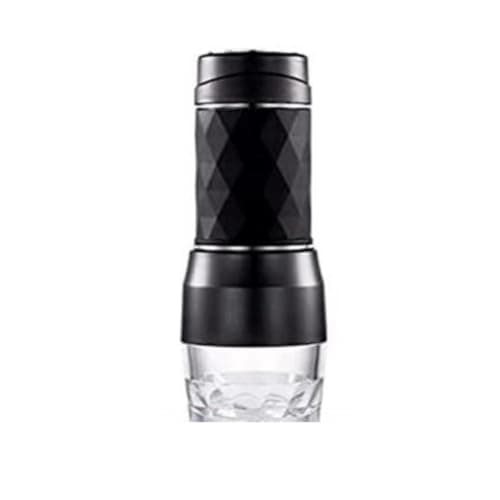 for Portable Coffee Machine Espresso Machine Hand Press Capsule Grinder Coffee Machine Portable Travel Picnic Reusable Black