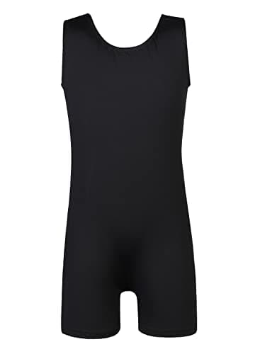 EQSJIU Girls Dance Leotards Shorts Cute Lovely Will Not Fade for Gymnastics Dance Ballet Biketards Black Dance Leotard Girls 7-8 Years