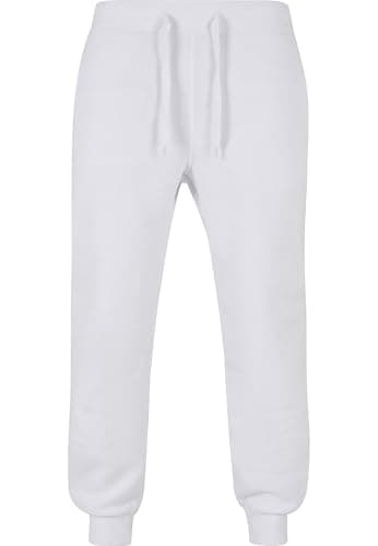 Southpole Men's 1570 Basic Active Fleece Jogger Sweatpants, White a, Medium