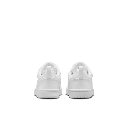 Nike Little Kid's Court Borough Low Recraft Shoes, White/White-White, 2Y — view 2