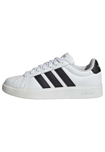 adidas Women's Streetalk, White/Black/Gold Metallic, 8