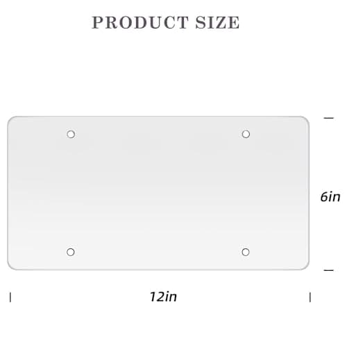 2 Pack License Plate Cover,Weather Resistance,Unbreakable Licence Plate Protector with Transparent Design,Fits All Standard 6x12Inches License Plates (Clear)