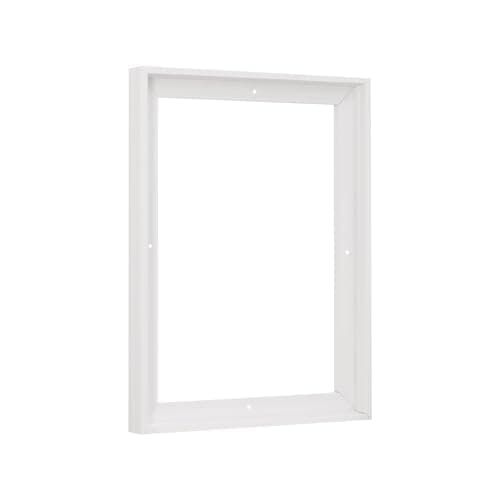 Pixy Canvas Floater Frame 16x20 for 3/4 (0.75) inch Deep Canvas Paintings/Canvas Prints/Wood Canvas Panels/Wall Art/Wall Decor/Home Decor/Artwork (White, 16 x 20 inch, Portrait)