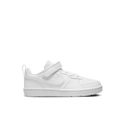 Nike Little Kid's Court Borough Low Recraft Shoes, White/White-White, 2Y — view 6