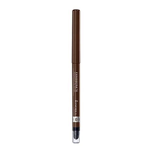 Rimmel London - Exaggerate Waterproof Eye Definer, built-in smudger & sharpener, creamy matte finish, Up to 10H, long-lasting, 100% Cruelty-Free, Rich Brown - 212 (Uncarded)