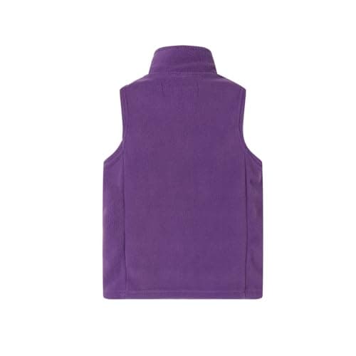 Mud Kingdom Toddler Boys Lightweight Vest Polar Fleece Full Zipper Purple 2T — view 2