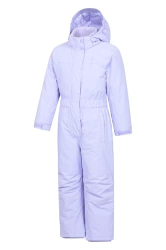 Mountain Warehouse Cloud Kids All in 1 Snowsuit - Waterproof Skisuit Light Purple Kids 3-4 Yrs (98-104 cm) — view 2