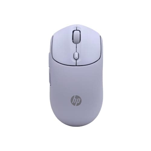 HP 400 Quiet Wireless Mouse, Dual Bluetooth & 2.4GHz, Soft Silicone, Quiet Clicks, Microsoft Wheel, 24-Month Battery, 6000 DPI, Ambidextrous, Eco-Friendly Design, Multi-OS, Purple