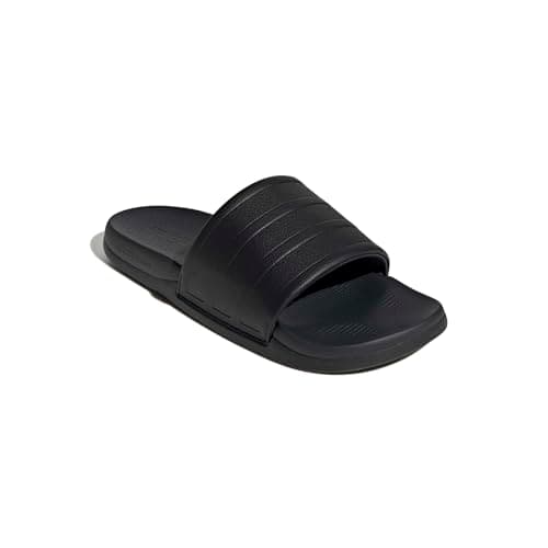 adidas Unisex-Adult Adilette Comfort 2.0, Black/Black/Carbon, 11 — view 3
