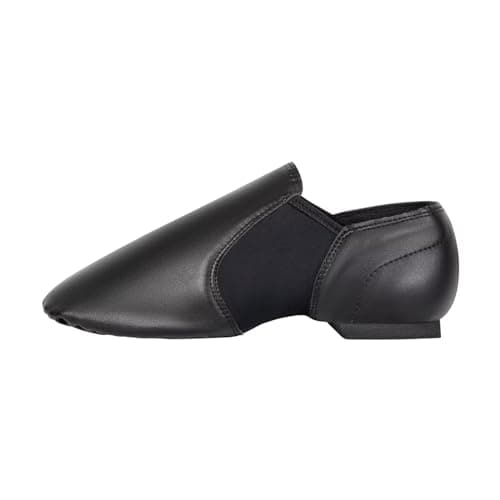 ARCLIBER Black Jazz Shoes for Women/Big Kid Slip-on Dance Shoes Size 7 — view 3