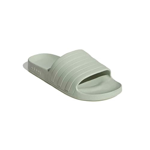 adidas Women's Adilette Aqua, LinenGreenLinenGreenLinenGreen, 8 — view 3