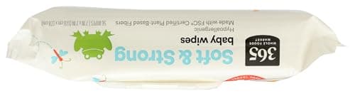365 by Whole Foods Market, Soft & Strong Disposable Baby Wipes, Fragrance-Free, 56 Count — view 2