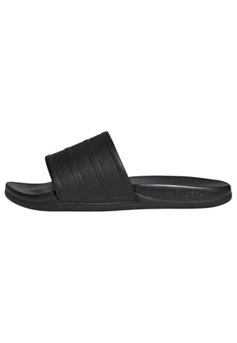 adidas Unisex-Adult Adilette Comfort 2.0, Black/Black/Carbon, 8