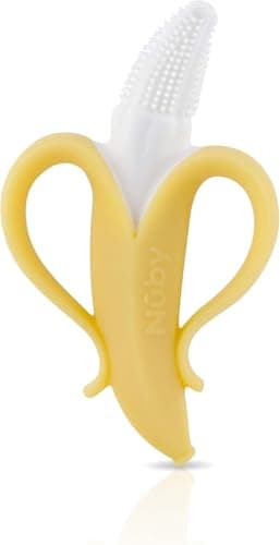 Nuby NanaNubs Banana Silicone Infant Toothbrush - Gum Massager - Soft Bristles - Silicone - 3+ Months — view 6