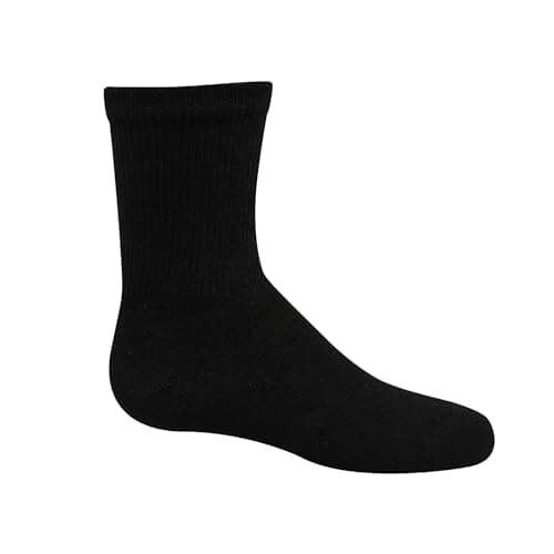 Hanes Boys' Crew Socks Pack, Socks for Boys Age 5-12, Stretch Cotton Socks, Comfortable Cushioned Crew Socks, 12-Pack — view 5