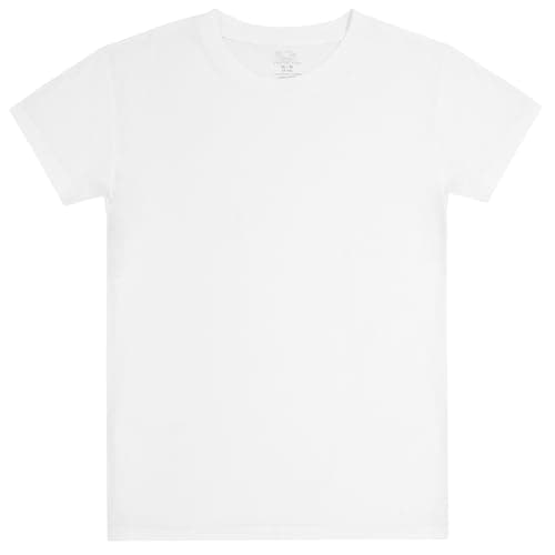 Fruit Of The Loom Boys Eversoft Cotton Undershirts, T Shirts & Tank Tops Underwear, T Shirt - Boys - 7 Pack - White, Small US — view 4