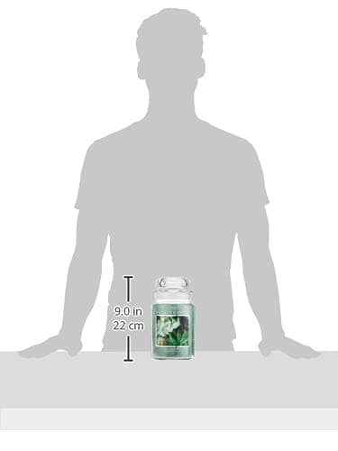 Village Candle Eucalyptus Mint Large Glass Apothecary Jar Scented Candle, 21.25 oz, Green — view 2
