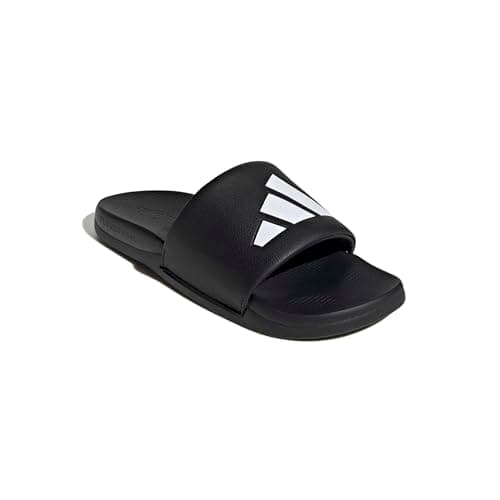 adidas Unisex-Adult Adilette Comfort 2.0, Black/White, 7 — view 4