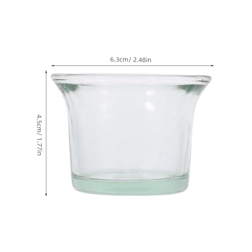 Abaodam 2pc Glass Bird Feeder Replacement Glass Cup Outdoor Hanging Bird Feeder Bowl for Oriole Hummingbird for Garden Balcony