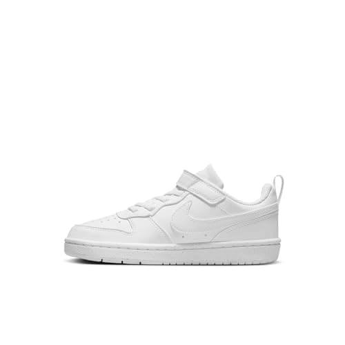 Nike Little Kid's Court Borough Low Recraft Shoes, White/White-White, 2Y — view 5