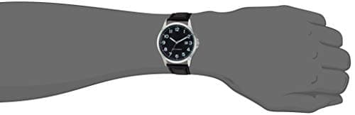 Amazon Essentials Men's Easy to Read 42mm Leather Band Analog Watch — view 2