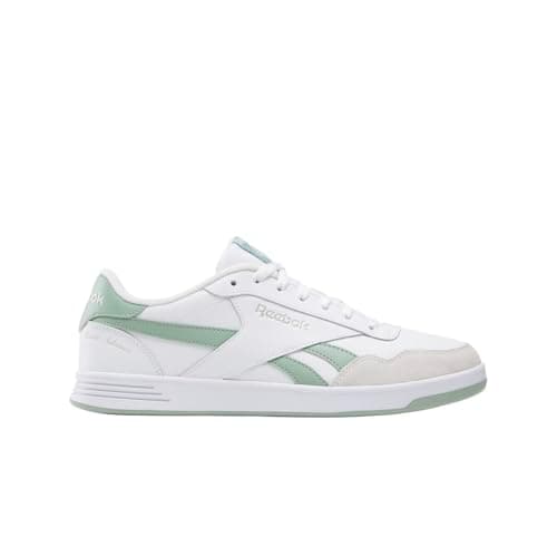 Reebok Unisex Court Advance Sneaker, Footwear White/Hybrid Green/Barely Grey, 9 Women/ 7.5 Men