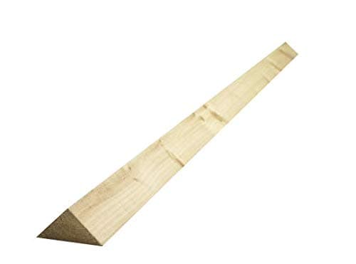 Arris Timber Fencing Rails - Treated Wooden Fence Rail 75mm 3" (4, 2.4m)
