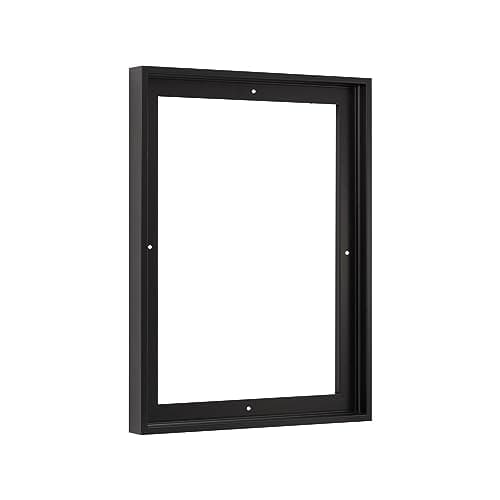 Pixy Canvas Floater Frame 16x20 for 3/4 (0.75) inch Deep Canvas Paintings/Canvas Prints/Wood Canvas Panels/Wall Art/Wall Decor/Home Decor/Artwork (Black, 16 x 20 inch, Portrait)